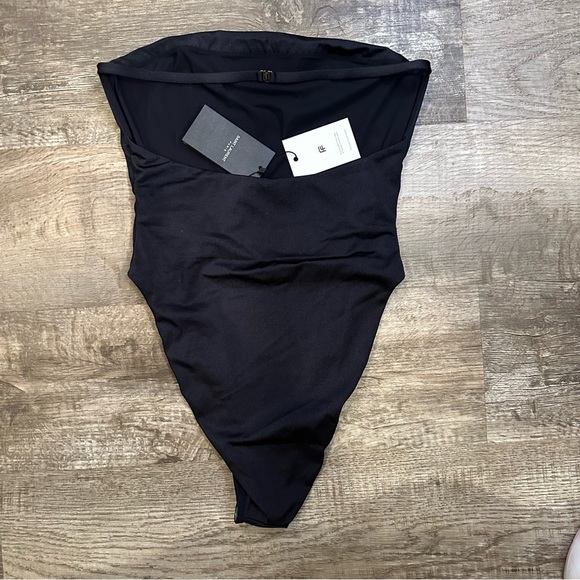 Authentic NWT Saint Laurent Black One-Piece Swimsuit XL - Picture 3 of 12